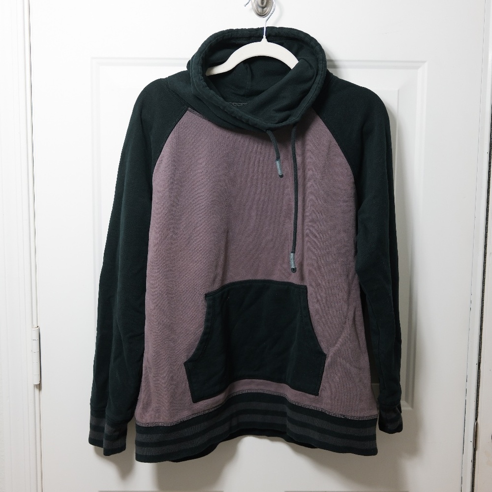 Burton Women Sweatshirt XL Lost At Last Pullover Mock Neck Long Sleeve - Stained